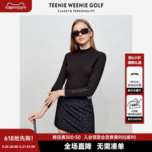 TeenieWeenieGolf小熊高尔夫女装半高领长袖T恤春装修身打底衫