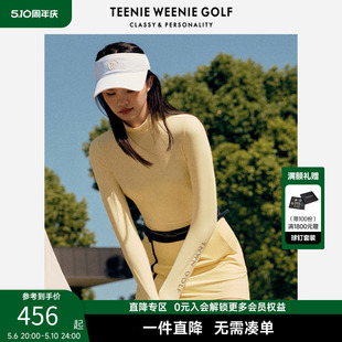 春装 T恤长袖 修身 TeenieWeenieGolf小熊高尔夫女装 打底衫 上衣白色