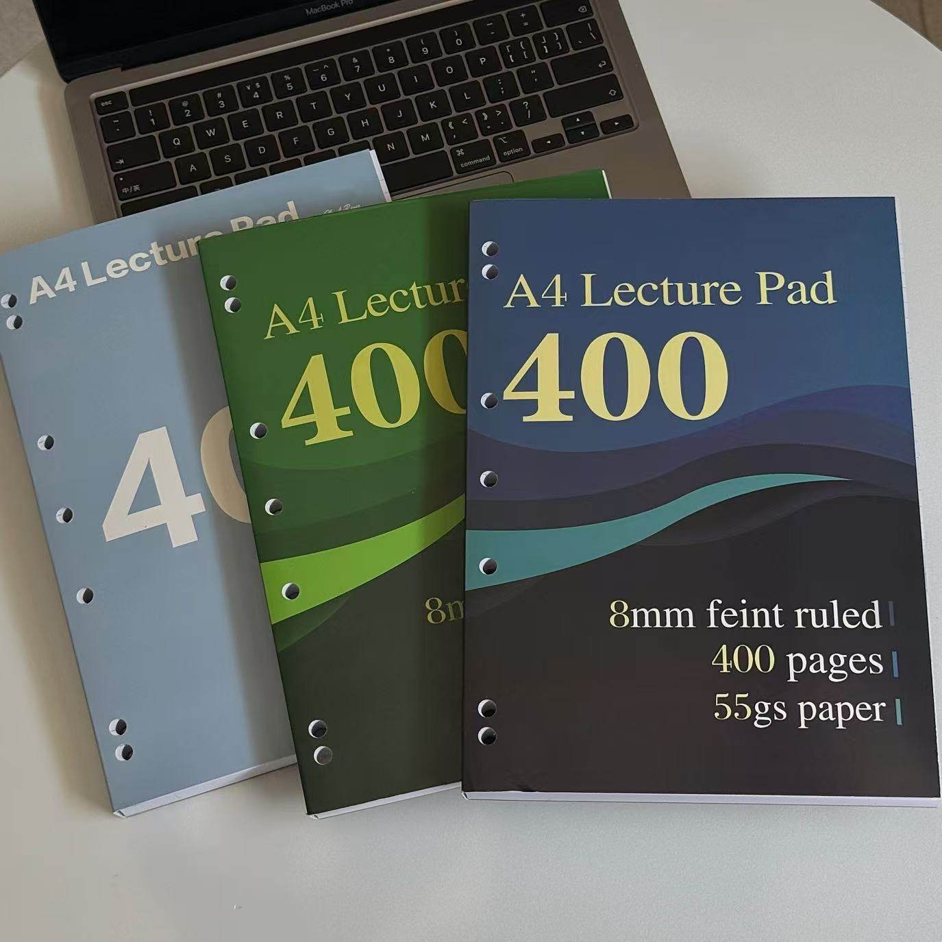 55g400页薄脆本外贸笔记本子高颜值学生考研专用加厚草稿纸做笔记