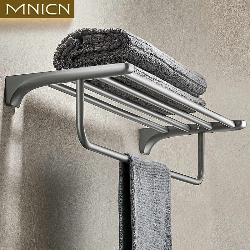 毛巾架浴室免打孔卫生间浴巾架