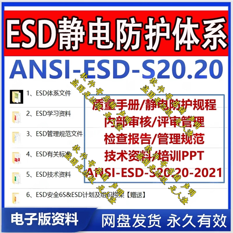 ESD静电防护体系质量手册防护设计素材/源文件
