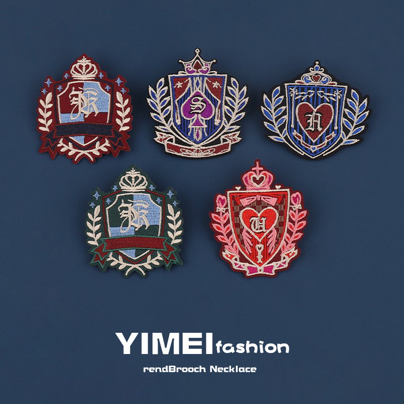 jk英伦学院风胸针徽章胸章日系可爱刺绣西装复古别针高档女配饰男