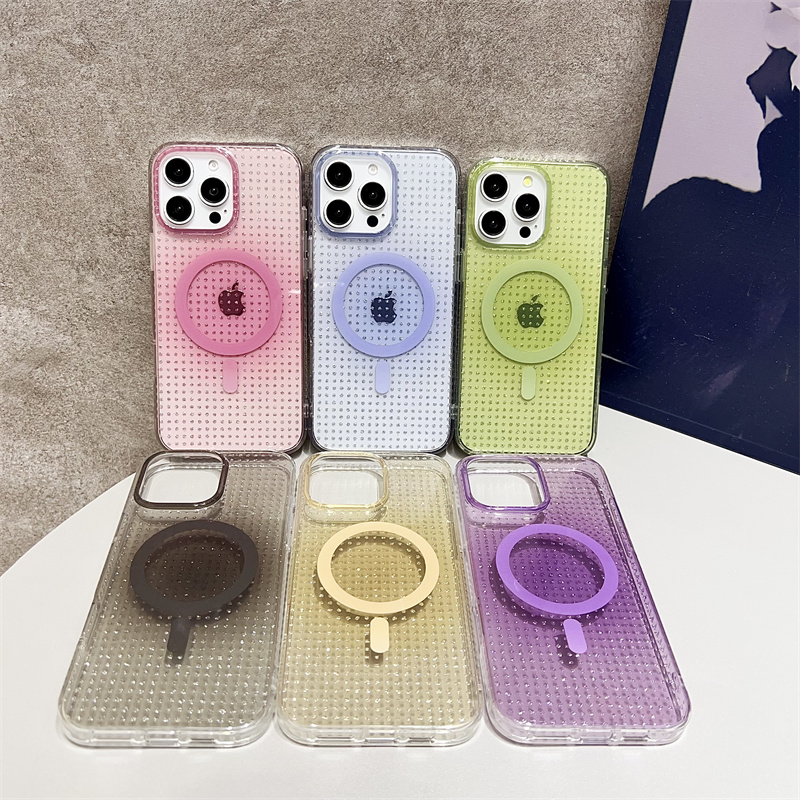适用苹果16手机壳新款iphone16promax双面闪粉磁吸16pro高级感plus硅胶15全包防摔14透明ip13满天星女款软边