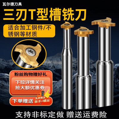 T型刀德国进口合金T型铣刀三刃