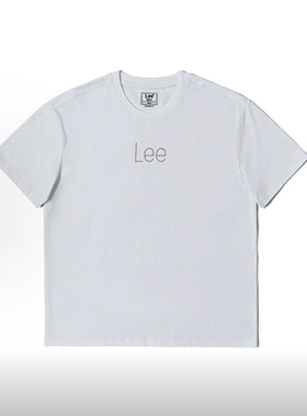 Lee SS23 logo字母印花T恤 女款 白色LWT0051923RT00F