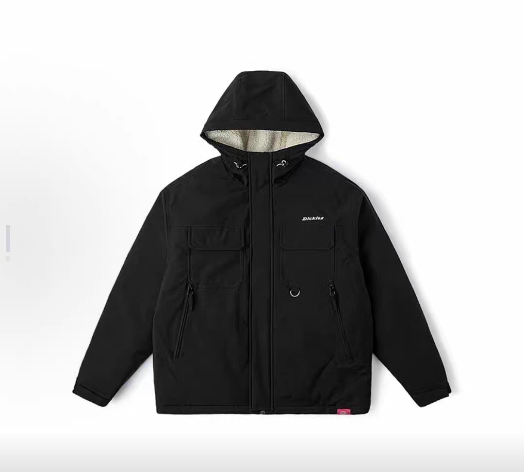 Dickies 多袋连帽宽松厚夹克休闲百搭羽绒服防泼水 男款DK0A87ZW