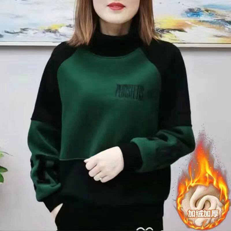 清仓捡漏亏本特价处理~减龄妈妈装秋冬季加绒加厚洋气卫衣中年女