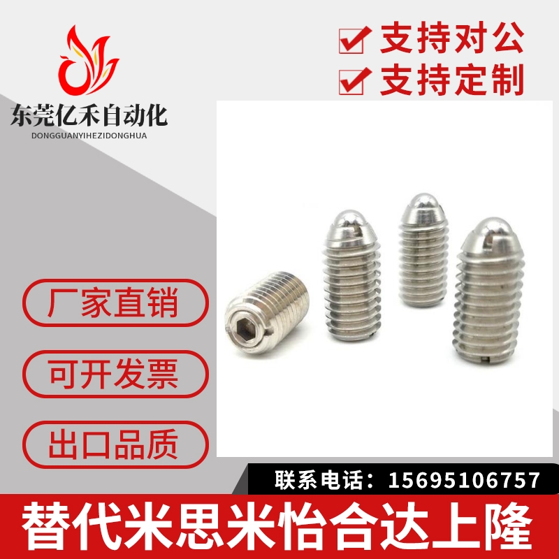 厂家直销304不锈钢负载可变型内六角球头柱塞 BPCF/NPCF 8/10/12