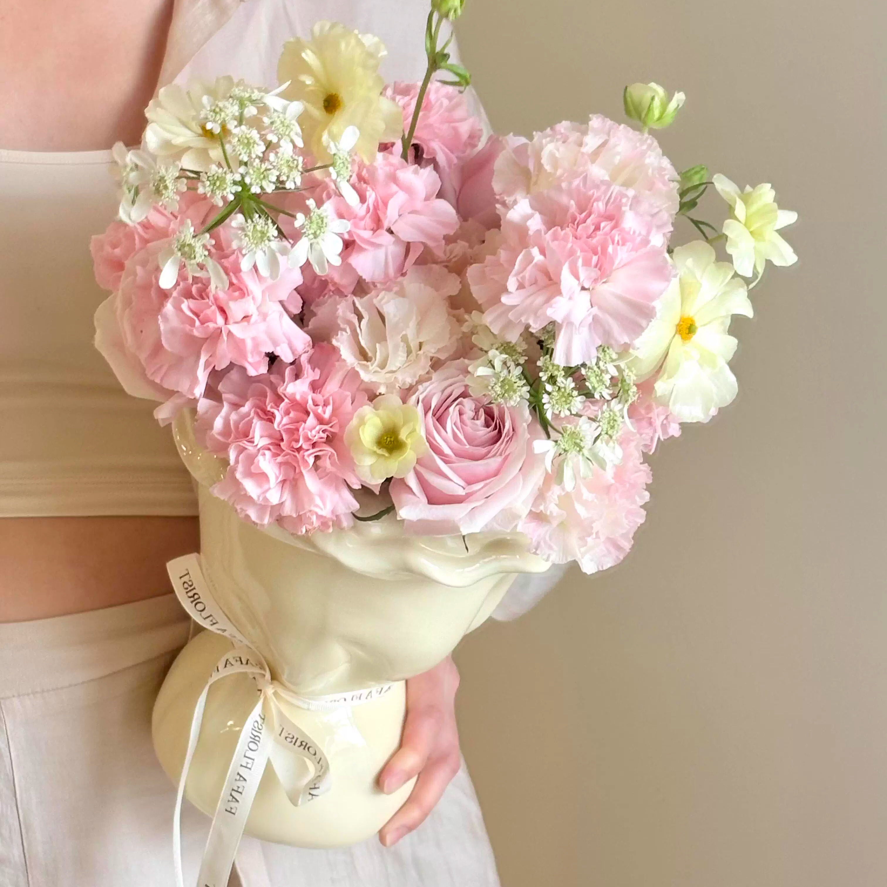 花瓶轻奢高级感陶瓷花瓶摆件客厅插花水培器皿情绪稳定花瓶花器