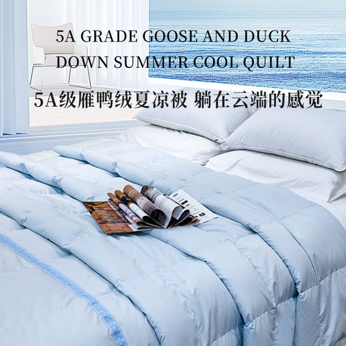 柔霜静眠90负离子雁鸭绒空调被