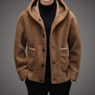 秋冬季羊毛羊羔绒仿皮毛一体外套