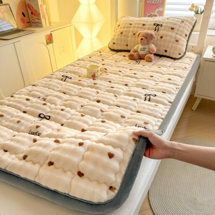 冬季牛奶绒床单单件加厚毛毯铺床毯子床垫法兰绒珊瑚单人学生宿舍