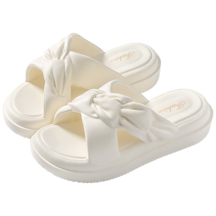 凉拖鞋女士夏季2024新款外穿厚底增高防滑踩屎感网红沙滩拖鞋夏天