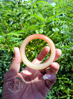 庄周梦石 焦糖贵妃镯内蒙古佘太翠佘太玉天然玉石手镯特色民族风
