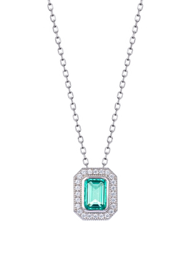 jcj时装珠宝合成祖母绿项链