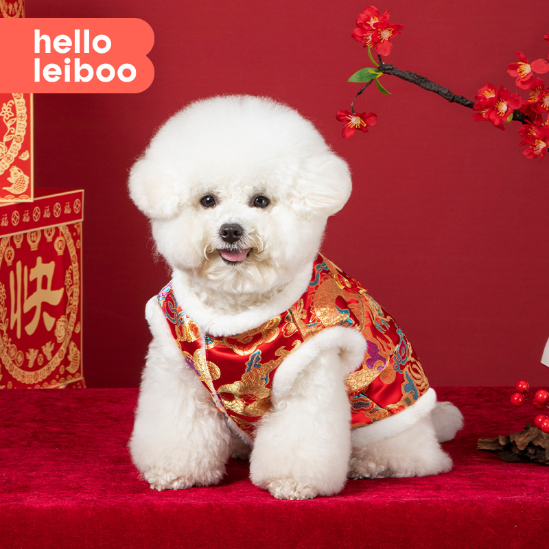 狗狗衣服新年唐装徕本