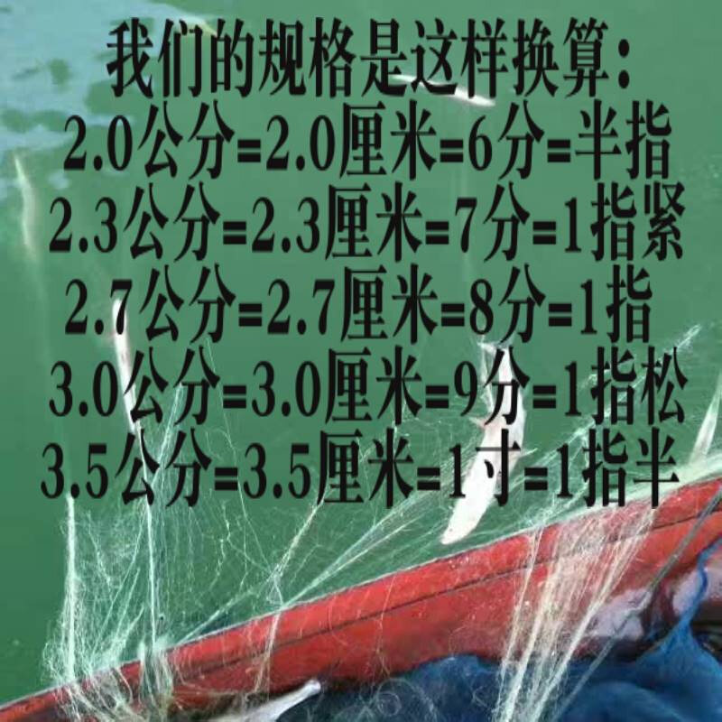 一指1.5指789分三层渔网绿色粘网丝网沉浮沾网专捕白条餐鱼小鱼网