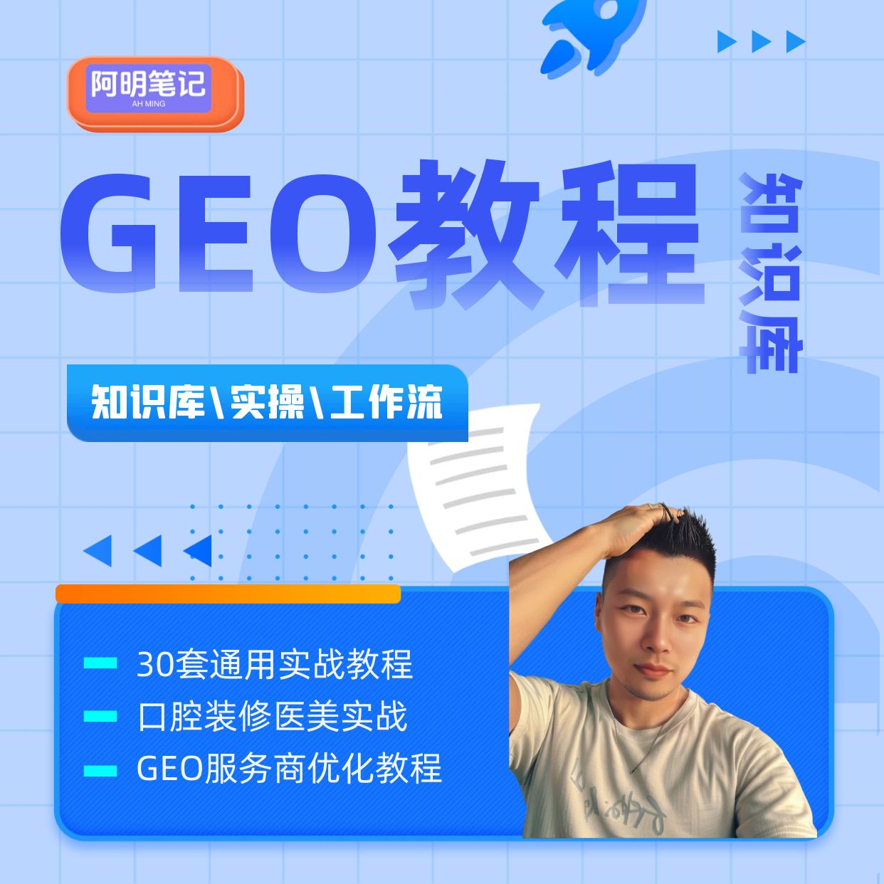 GEO 同城获客落地方法 阿明优化实操知识库 豆包流量运营方案
