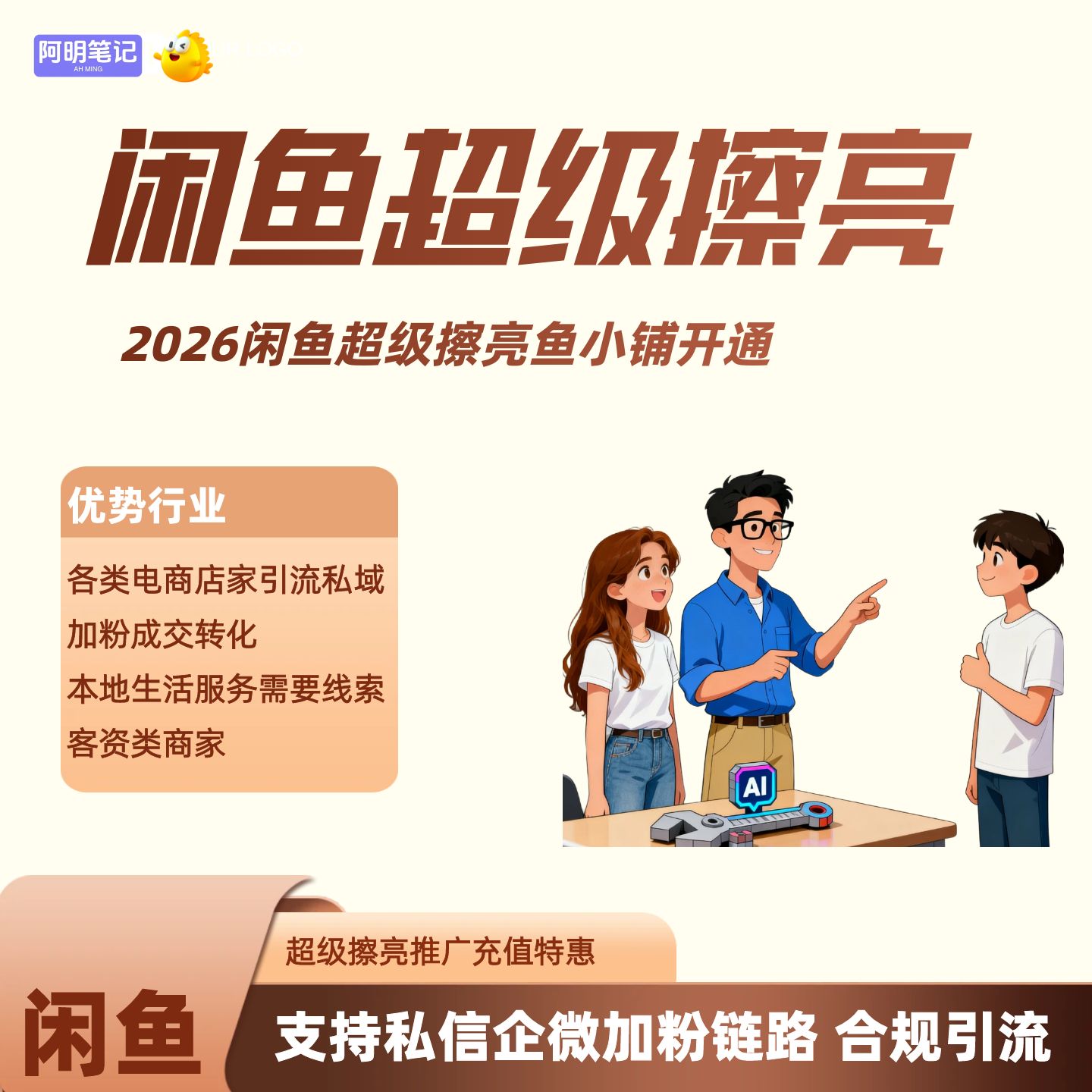 闲鱼运营教程 超级擦亮充值高返  电商回收黄金二奢租赁流量蓝海