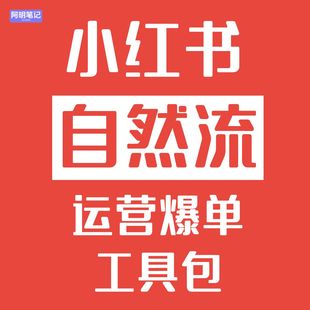 运营工具包 小红薯电商自然流起店 2026 表格 老店流量破局 SOP
