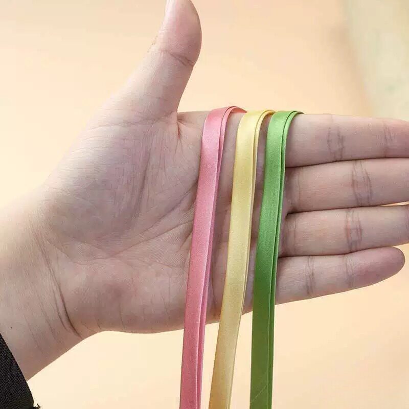 旗袍辅料包边条真丝色丁布料1cm滚边条压边服装镶边包边条