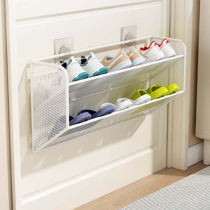 鞋架家用门口小窄多层新款2025爆款门后收纳神器壁挂式小型鞋架子,收纳整理,鞋子收纳架,淘宝优惠券,粉丝福利购,淘宝优惠卷