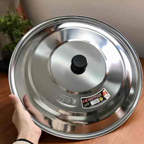 不锈钢锅盖万能通用圆形加厚多功能锅盖子家用炒菜大小号30-40cm
