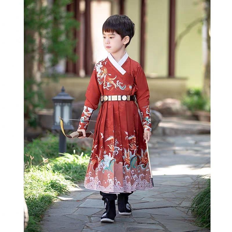 儿童飞鱼服锦衣卫古风春秋四大名捕侍卫霸气侠客汉服男童明制唐装