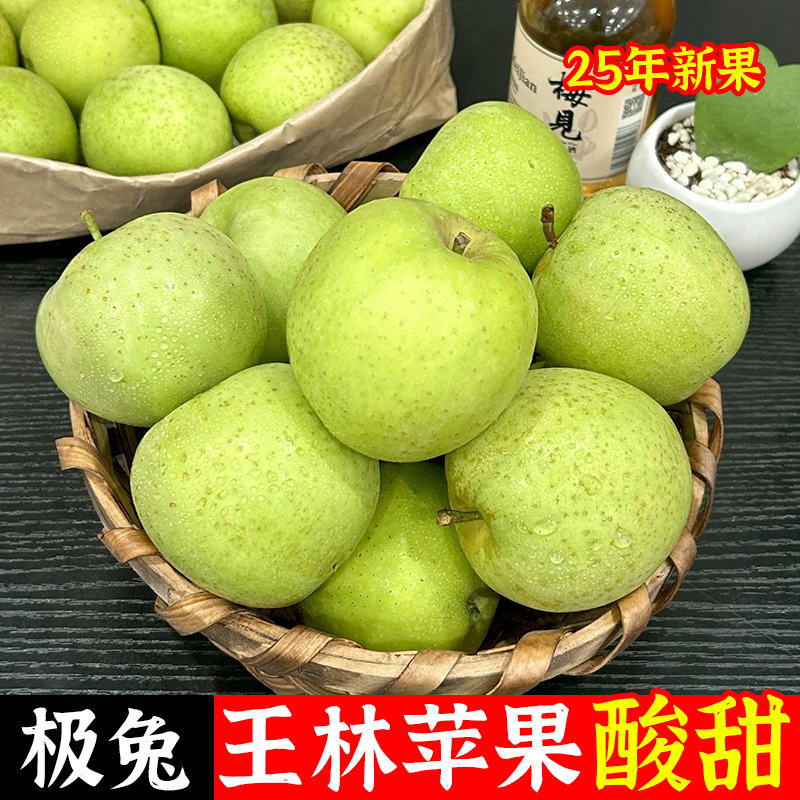 正宗王林青苹果新鲜水果当季整箱酸甜多汁应季青苹果山东孕妇生鲜