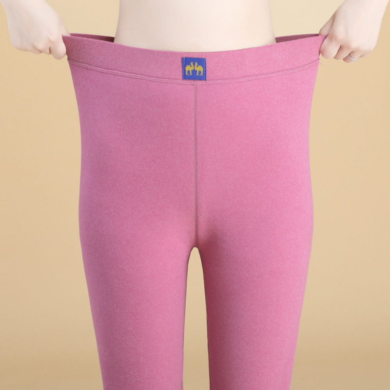 德绒驼绒裤高腰大码女款羊羔绒打底裤秋冬款保暖裤加加绒秋冬款