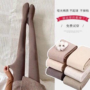 女瘦腿美腿袜 秋裤 秋冬加绒加厚打底裤 高腰外穿竖条显瘦保暖裤