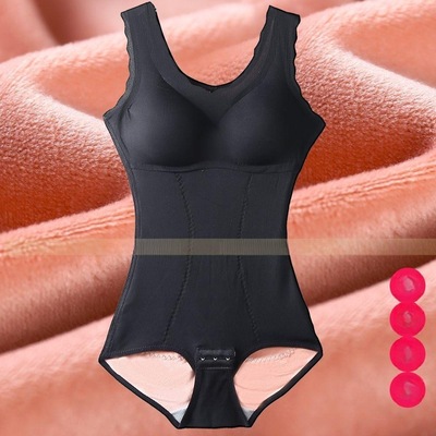 无痕加绒保暖连体塑身衣产后收腹提臀收肚子美体内衣