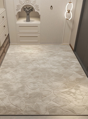 入户门地垫轻奢高端可裁剪地毯北欧复古门垫进门家用玄关客厅脚垫