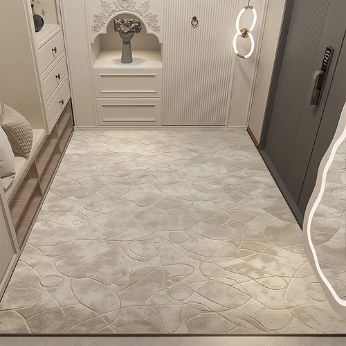 入户门地垫轻奢高端可裁剪地毯北欧复古门垫进门家用玄关客厅脚垫