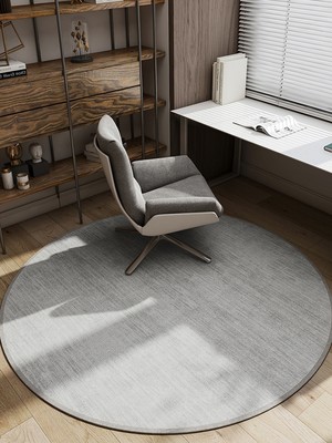 圆形地毯书房椅子垫静音防滑高级感地垫免洗耐脏家用新款现代脚垫