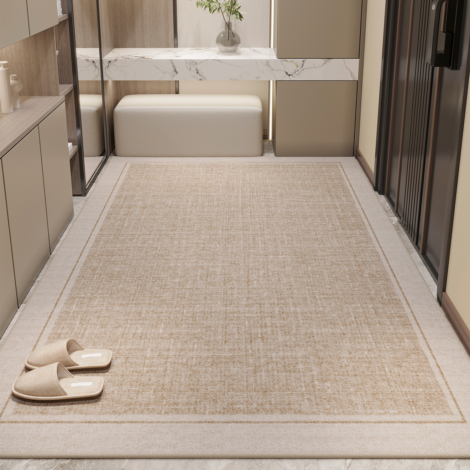 入户门地垫高级轻奢玄关门口进门门垫家用防滑脚垫地毯可裁剪垫子