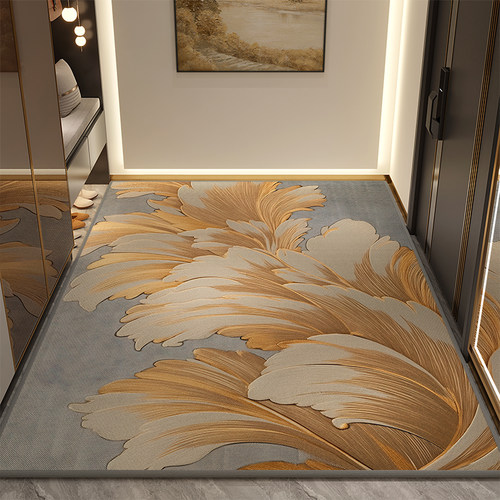 地垫入户门进门地毯门口家用门垫防滑客厅轻奢高级玄关脚垫可裁剪