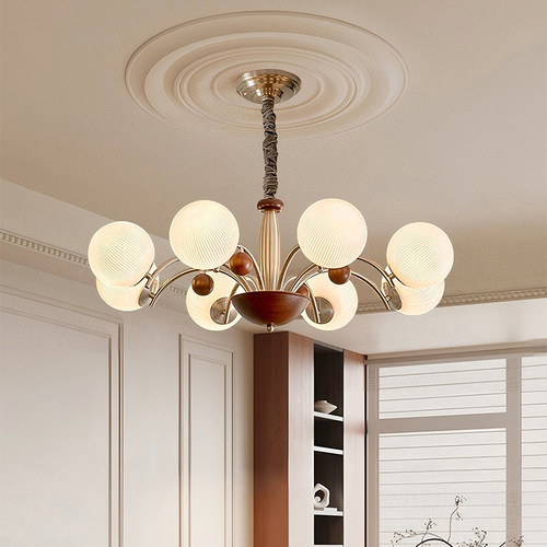 法式复古2025新款中古风客厅吊灯