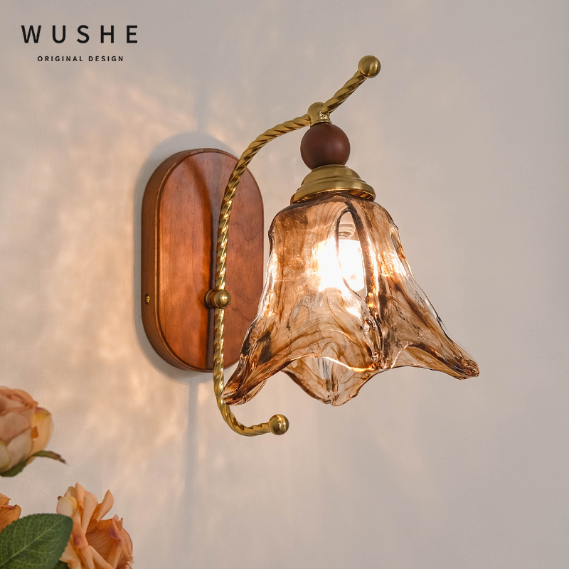 法式中古风卧室2025新款走廊壁灯