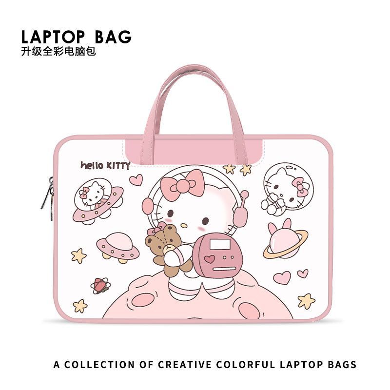 可爱凯蒂猫笔记本电脑包手提14寸