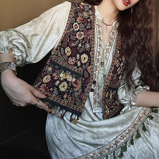 三吉黑花【山月】新中式国风夏季铃动马甲女款时髦洋气2025新款潮