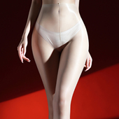 觅诱「极」流光岁月极光丝袜女薄款 防勾油亮光腿神器肉色性感裤 袜