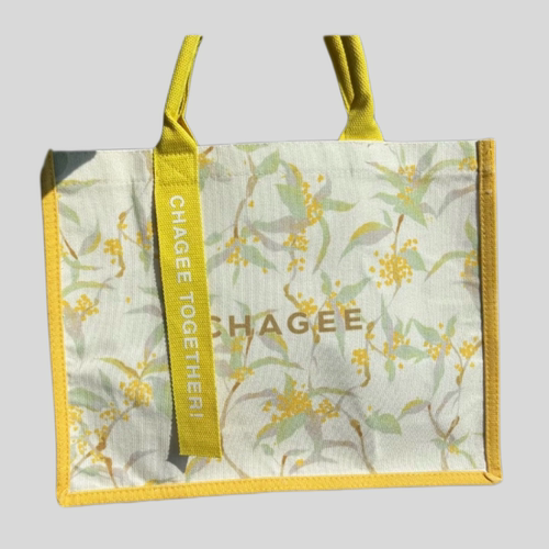 霸王茶姬桂馥兰香系列周边CHAGEE款黄色暖调清新新中式托特包