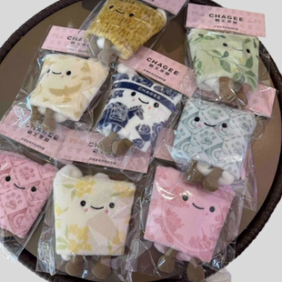 霸王茶姬限定版好朋友毛绒杯套 花田乌龙青青糯山茶 盲盒玩偶