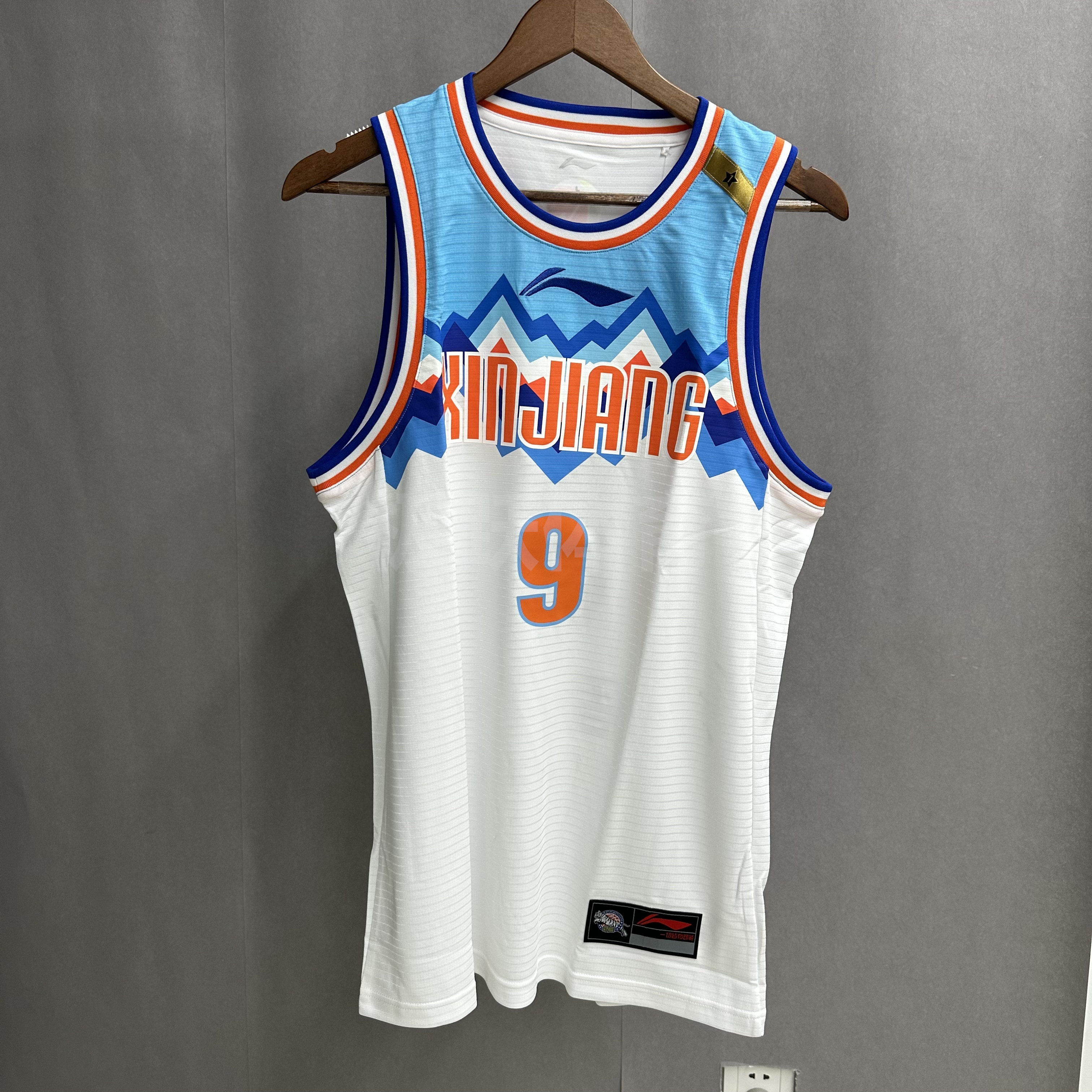 李宁周琦球衣新疆伊力特队2020赛季男子篮球比赛上衣背心AAYQ473