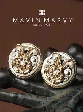 MAVIN MARVY原创新款 十二生肖系列之卯兔 925银镶嵌18k金 收藏版