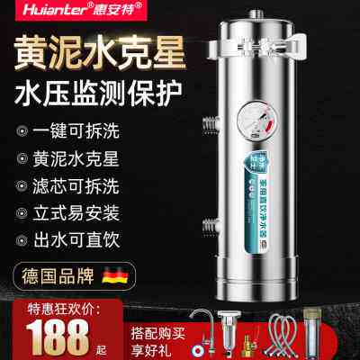 惠安特家用不锈钢净水器台上立式小型厨房水管龙头过滤可手洗滤芯