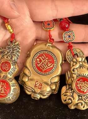纯铜葫芦貔貅诸事顺利转转手把件