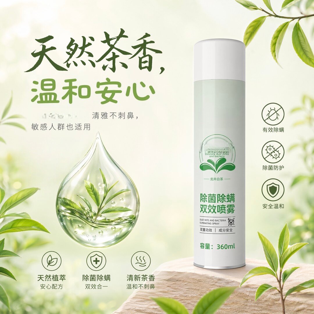 香氛除菌除螨喷雾麦菲猫床上宿舍母婴专免洗免晒强力除臭宝宝专用