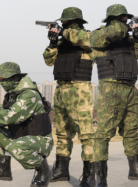 春夏俄军迷特种兵KMX作战服套装男emr小绿人防晒罩衣俄罗斯迷彩服